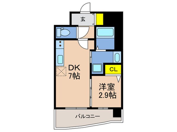 セレニテ神戸ミラクノールの物件間取画像